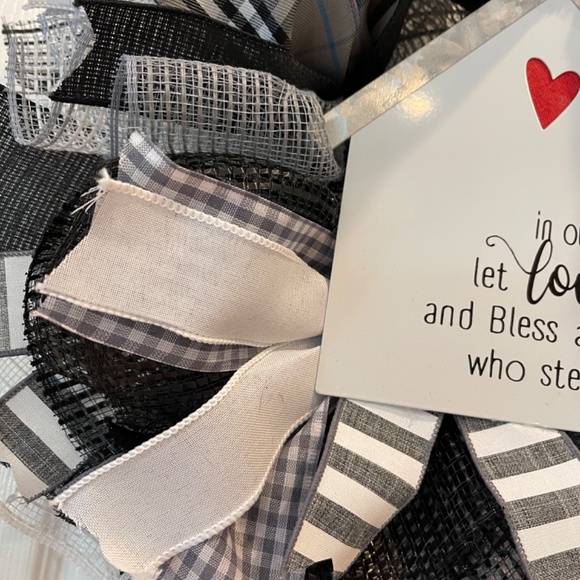 WREATH - “In our HOME let LOVE abide and Bless all those who step inside” - Picture 5 of 10